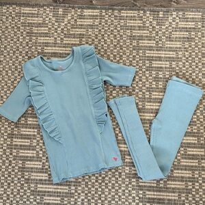 Pink Chicken Blue Kids Matching Set